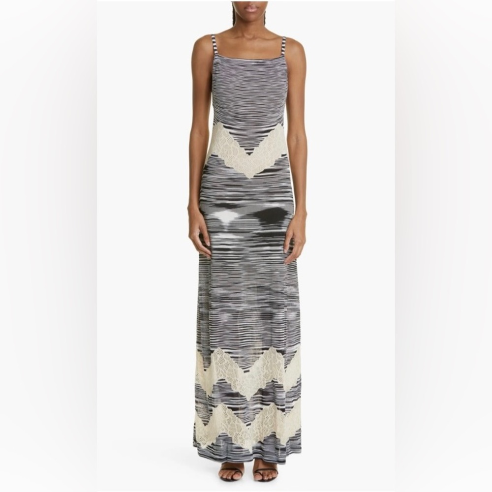 Missoni Space Dye Lace Inset Maxi Dress NWT